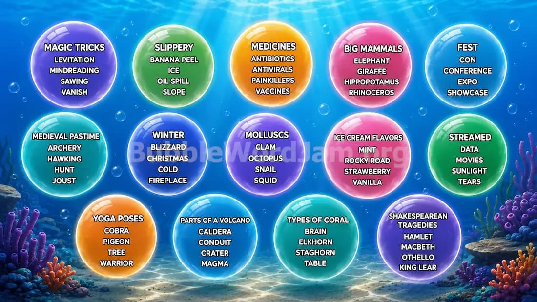 Bubble Word Jam Level 499 Screenshot