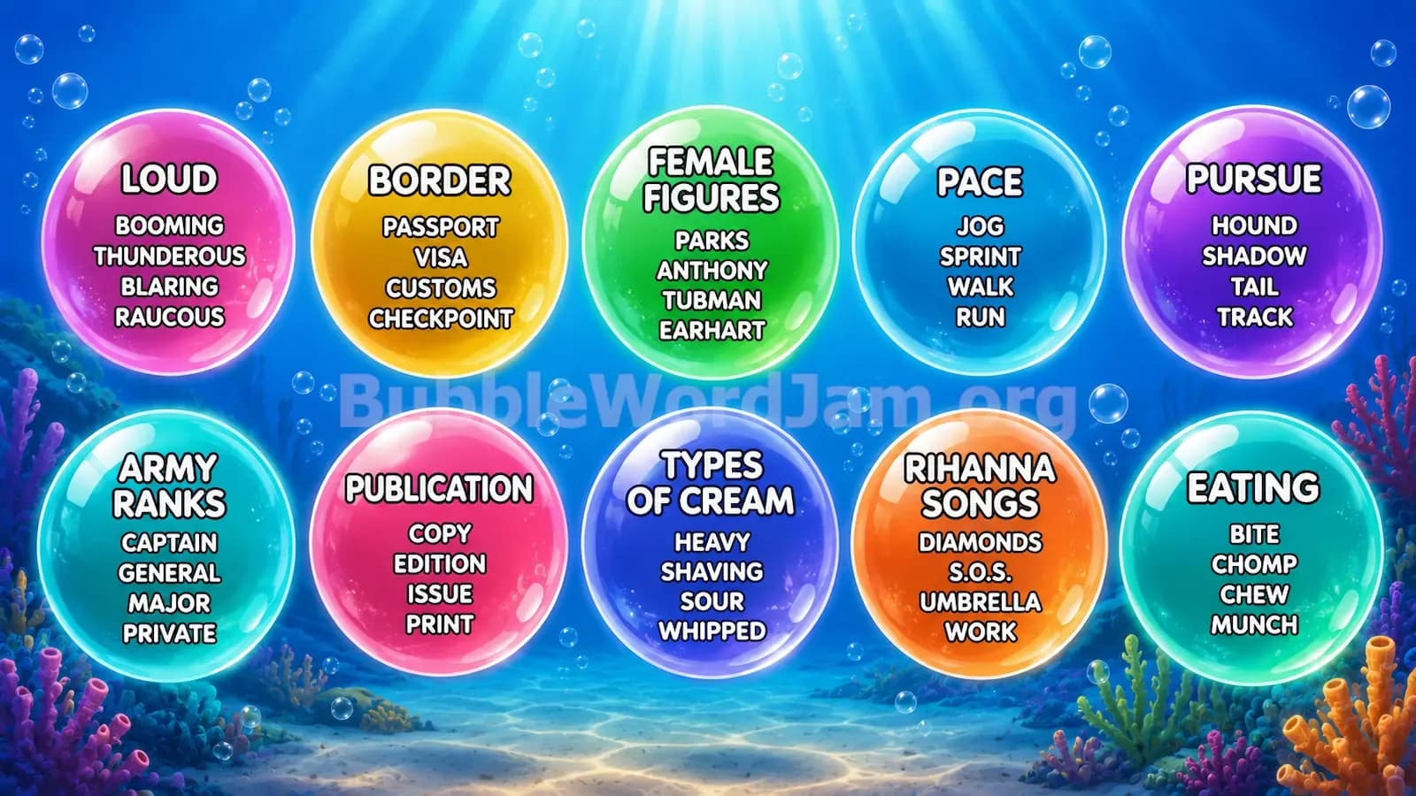 Bubble Word Jam Level 376 Answer, Cheat & Solution