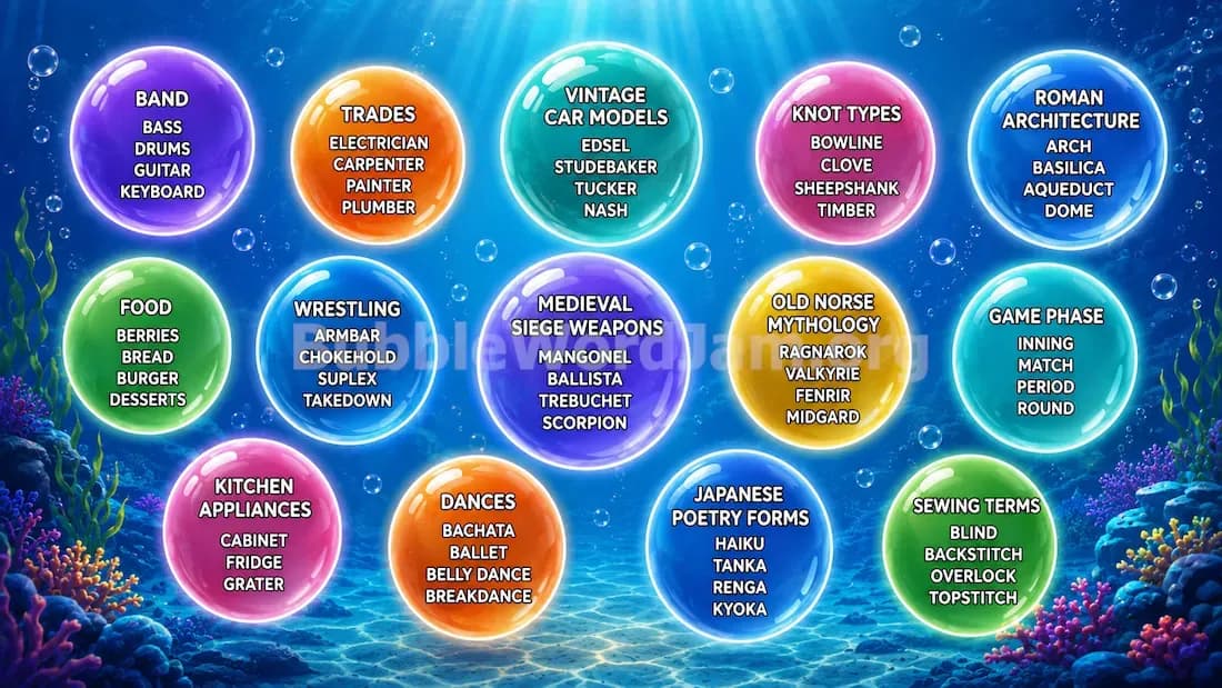 Bubble Word Jam Level 479 Answer, Cheat & Solution