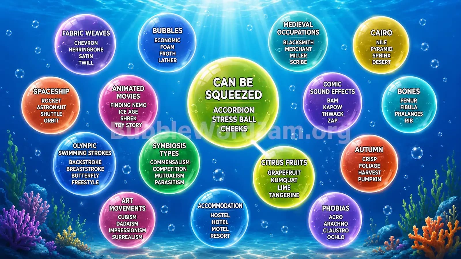 Bubble Word Jam Level 460 Screenshot