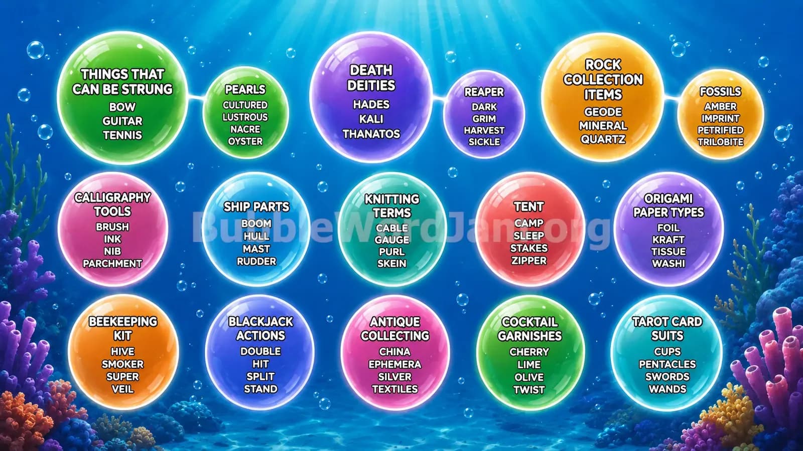 Bubble Word Jam Level 445 Answer, Cheat & Solution