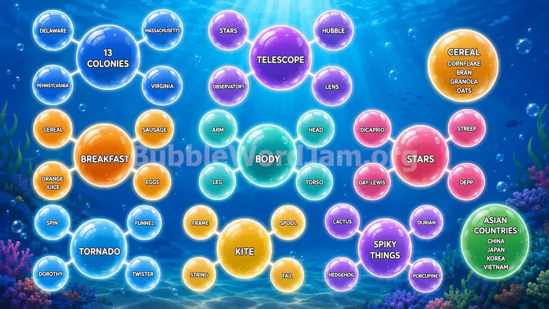 Bubble Word Jam Level 477 Screenshot
