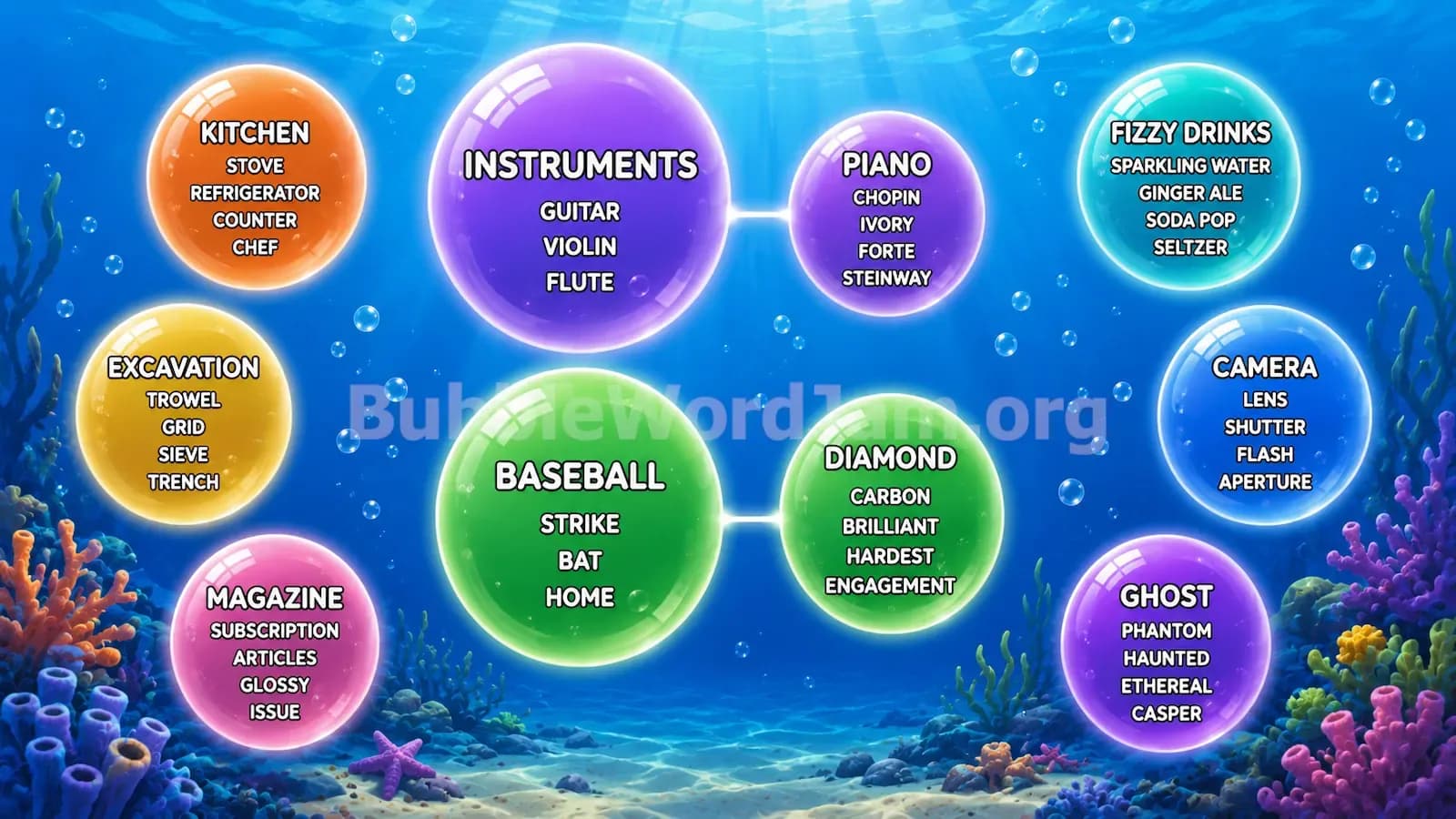 Bubble Word Jam Level 416 Screenshot