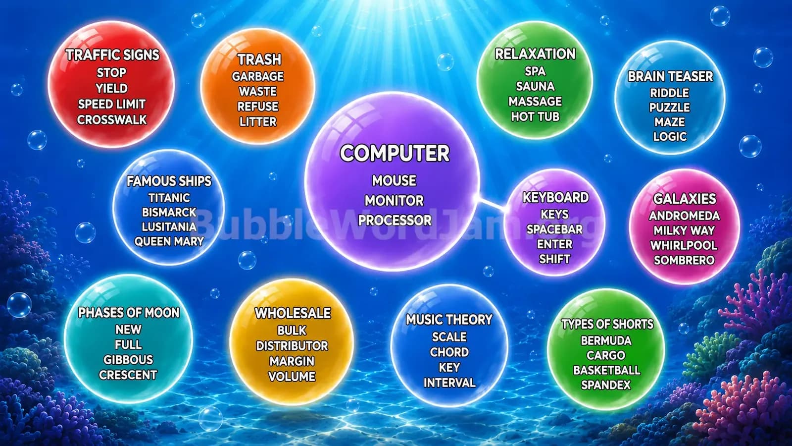 Bubble Word Jam Level 192 Answer, Cheat & Solution
