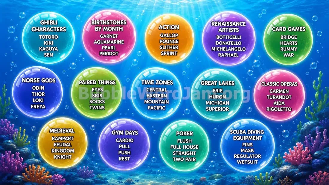Bubble Word Jam Level 504 Answer, Cheat & Solution