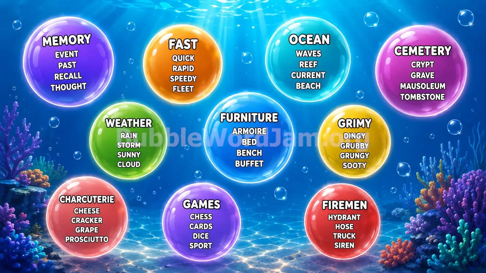 Bubble Word Jam Level 567 Answer, Cheat & Solution