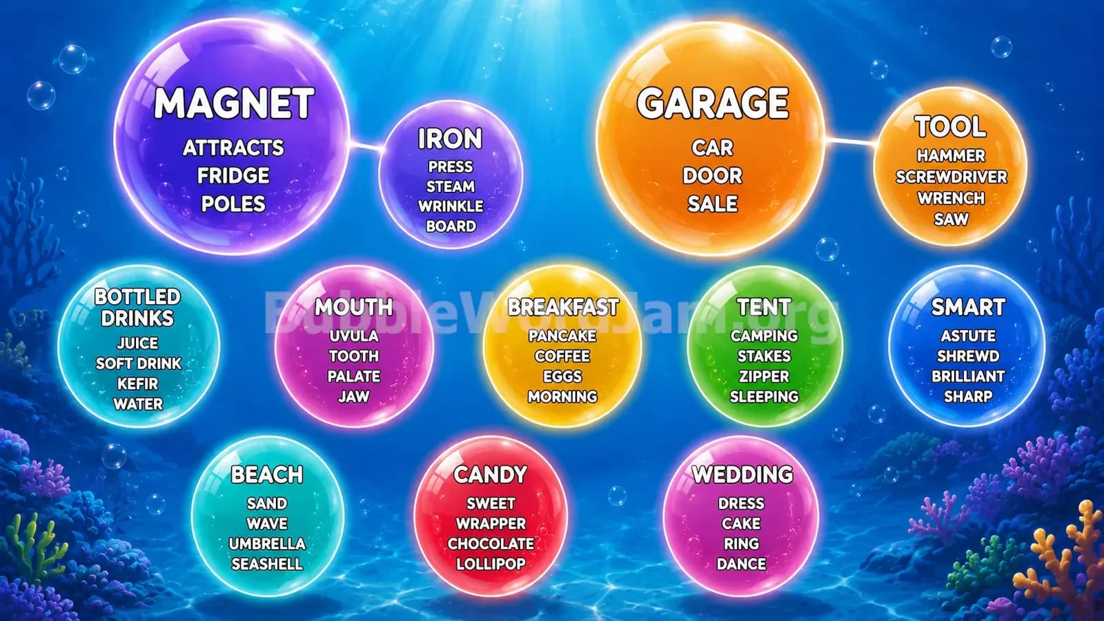 Bubble Word Jam Level 418 Screenshot