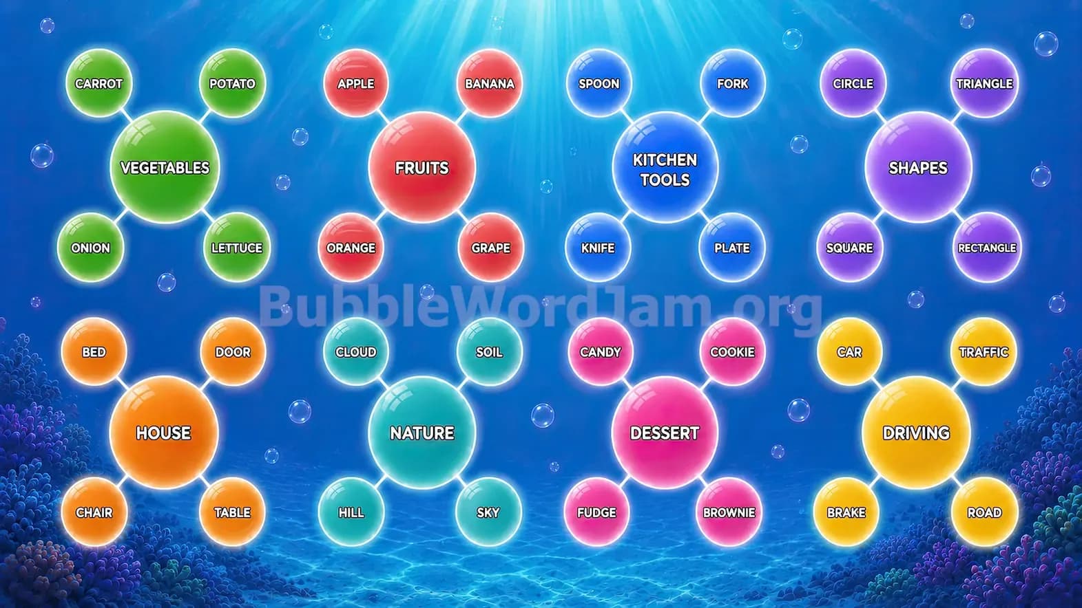 Bubble Word Jam Level 2 Answer, Cheat & Solution