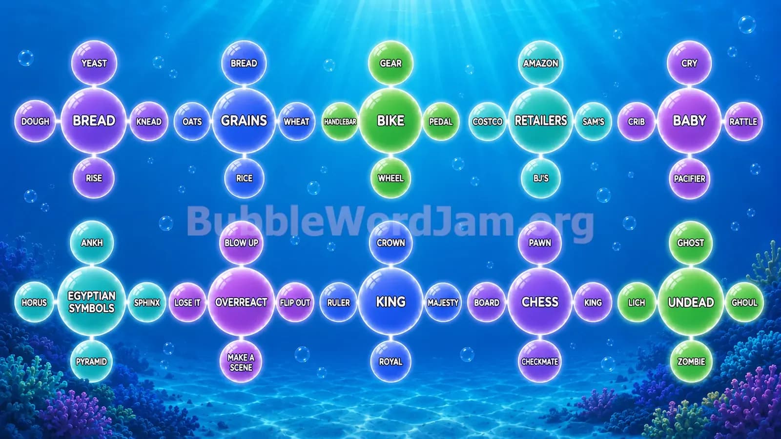 Bubble Word Jam Level 352 Answer, Cheat & Solution