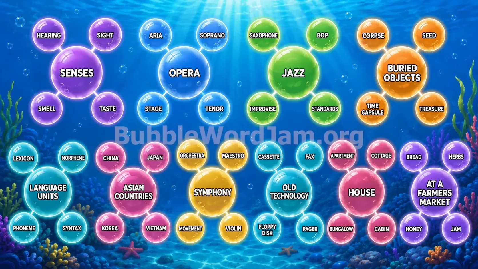 Bubble Word Jam Level 591 Answer, Cheat & Solution