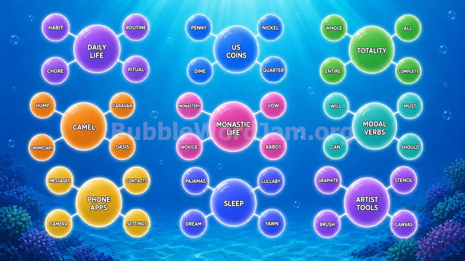Bubble Word Jam Level 274 Answer, Cheat & Solution
