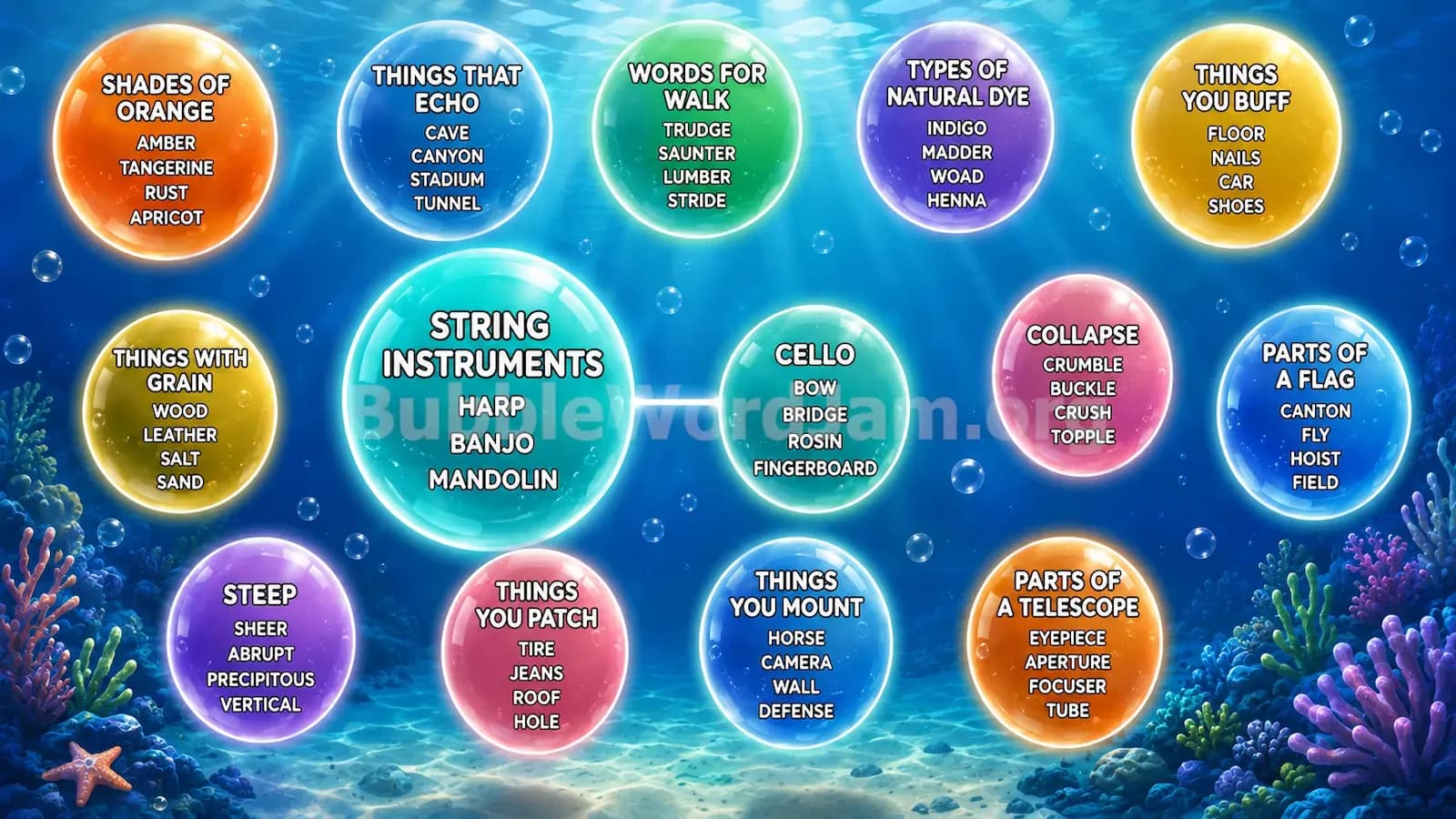 Bubble Word Jam Level 374 Answer, Cheat & Solution