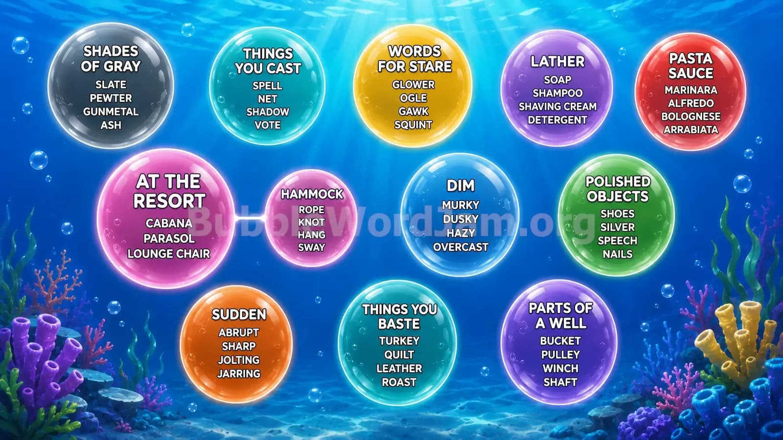 Bubble Word Jam Level 358 Answer, Cheat & Solution
