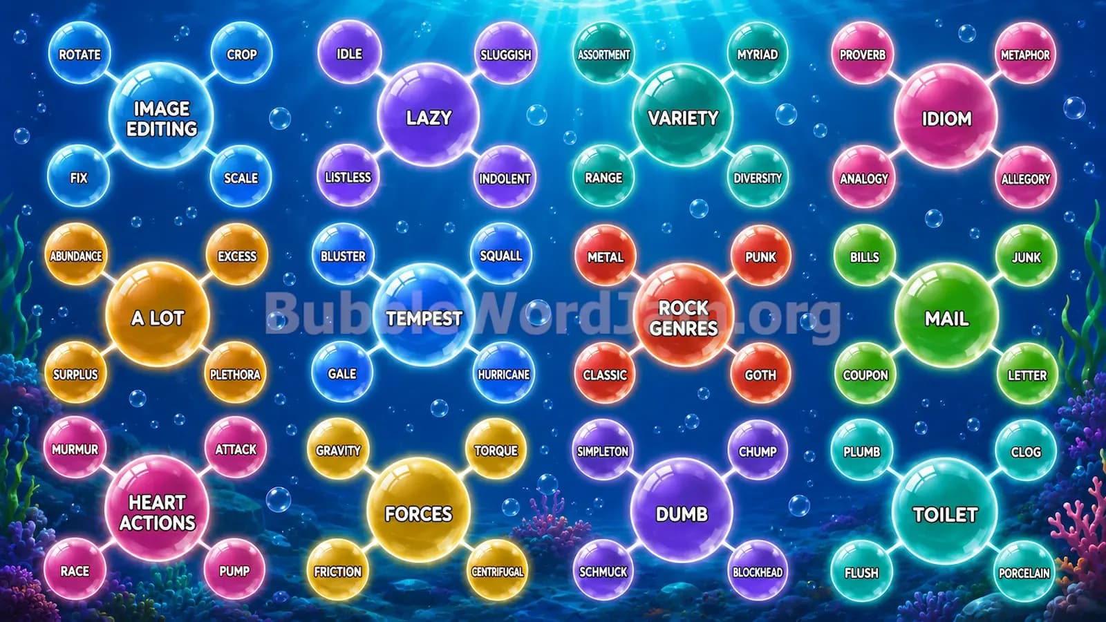 Bubble Word Jam Level 368 Answer, Cheat & Solution