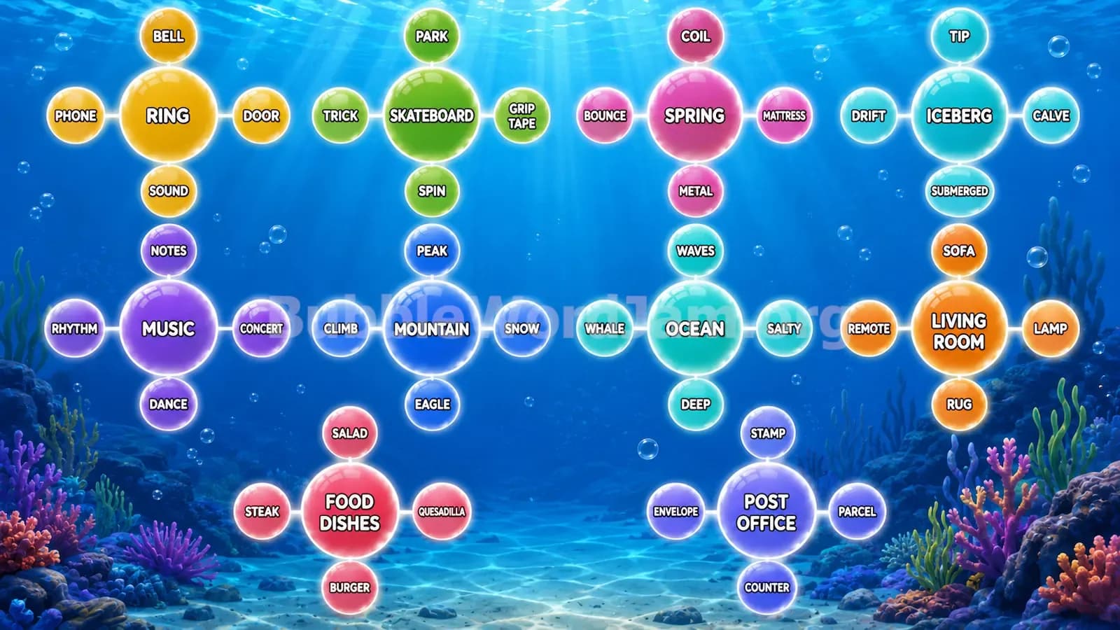 Bubble Word Jam Level 441 Screenshot